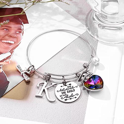 Yoosteel 2023 Graduation Gifts Charm Bracelets, Graduation Bracelets Quote Inspirational Bracelet College Graduation Gifts For Him Her 2023 High School #TOP5