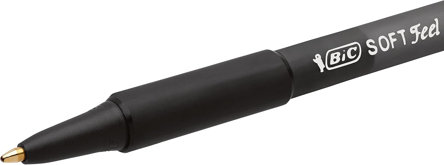 BIC Soft Feel Clic Grip, Penne a Sfera a Scatto, Punta media (1.0mm), Colore Nero, Confezione da 36 Unità, Cancelleria Scuola e Ufficio "esclusiva amazon" Single - Immagine 5