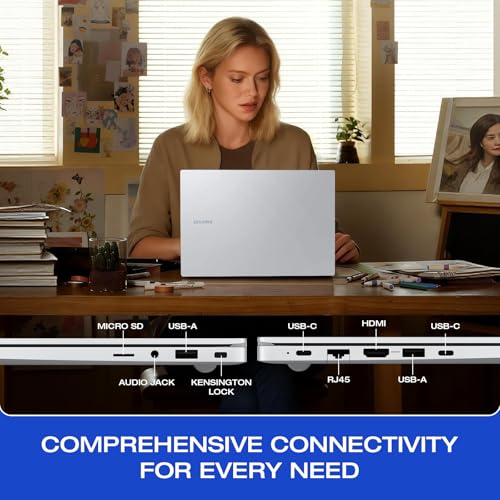 Image of Samsung 15.6 Laptop Computer, Intel 10-Core 7 150U, Win11 Pro, Free Office 365 for The Web, 16GB RAM, 512GB SSD, 256GB SD Card, Backlit KB, 15.6 inch FHD Anti-Glare Display, Fingerprint