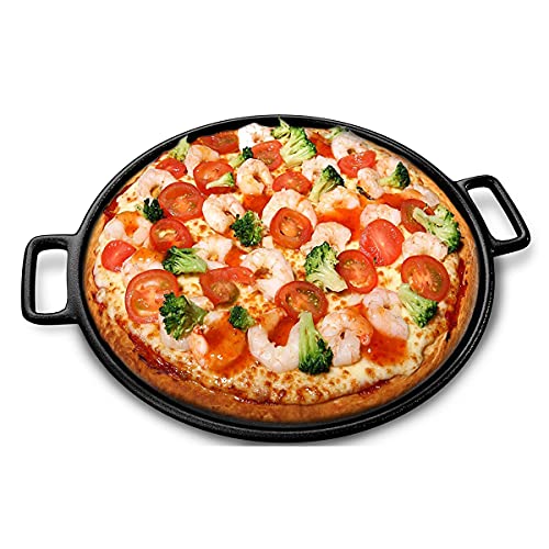 Home-Complete HC-5001 Cast Iron Pizza Pan-14” Skillet for Cooking, Baking, Grilling-Durable, Long Lasting, Even-Heating and Versatile Kitchen Cookware, Black 6 Gallery Image Home-Complete HC-5001 Cast Iron Pizza Pan-14” Skillet for Cooking, Baking, Grilling-Durable, Long Lasting, Even-Heating and Versatile Kitchen Cookware, Black 6 Gallery Image