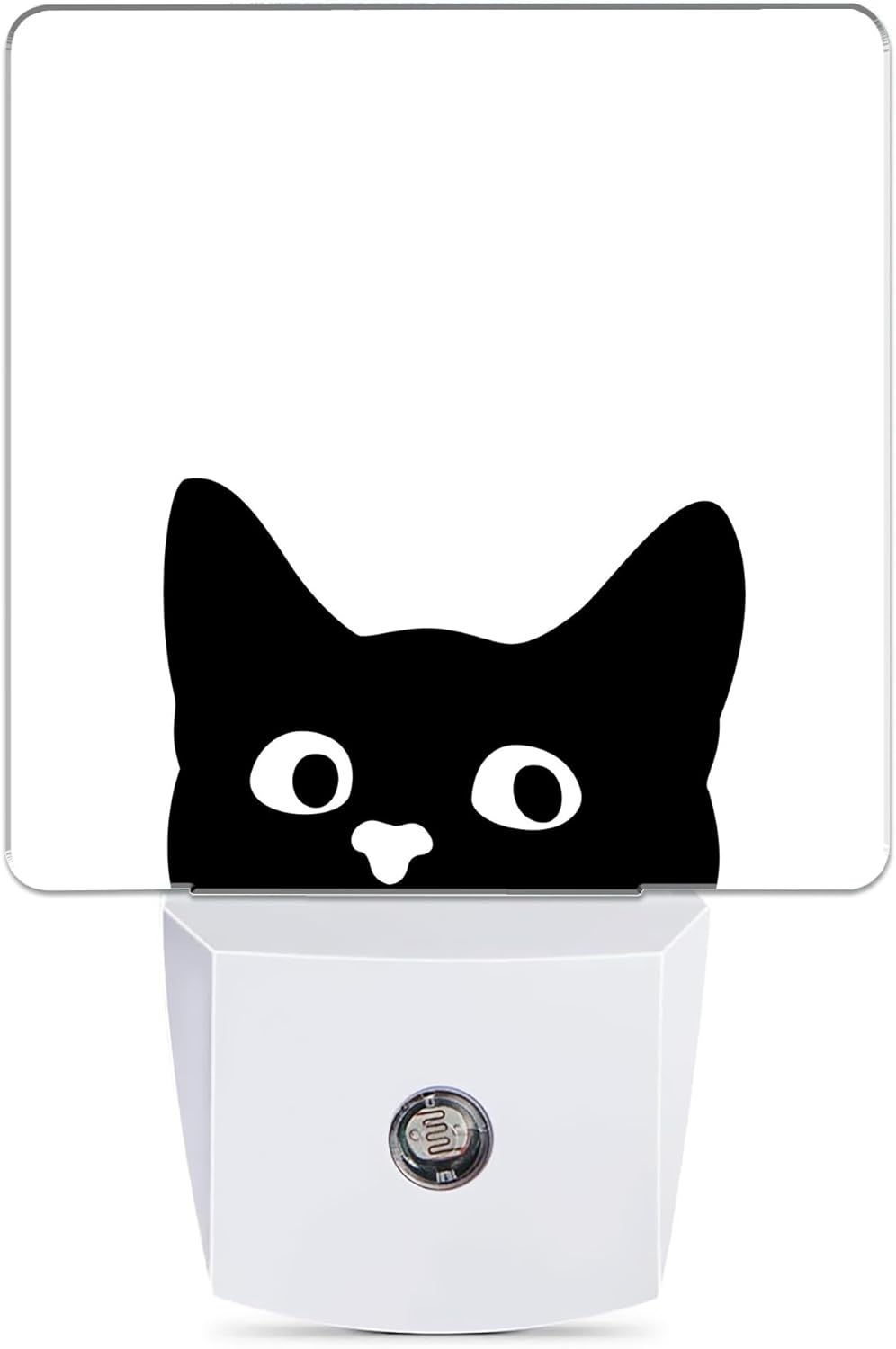 Black Cat Cute Dusk to Dawn Night Light, Auto Sensor Lamp Home Indoor Stairway Kitchen Corridor, Night Lights Plug into Wall Decor, Boys Girls Women Men Room Gifts