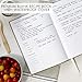 ZICOTO Aesthetic Blank Recipe Book with Waterproof Cover - The Perfect Recipe Notebook To Write In Your Own Recipes - Beautiful Blank Cookbook to Organize Your Recipes