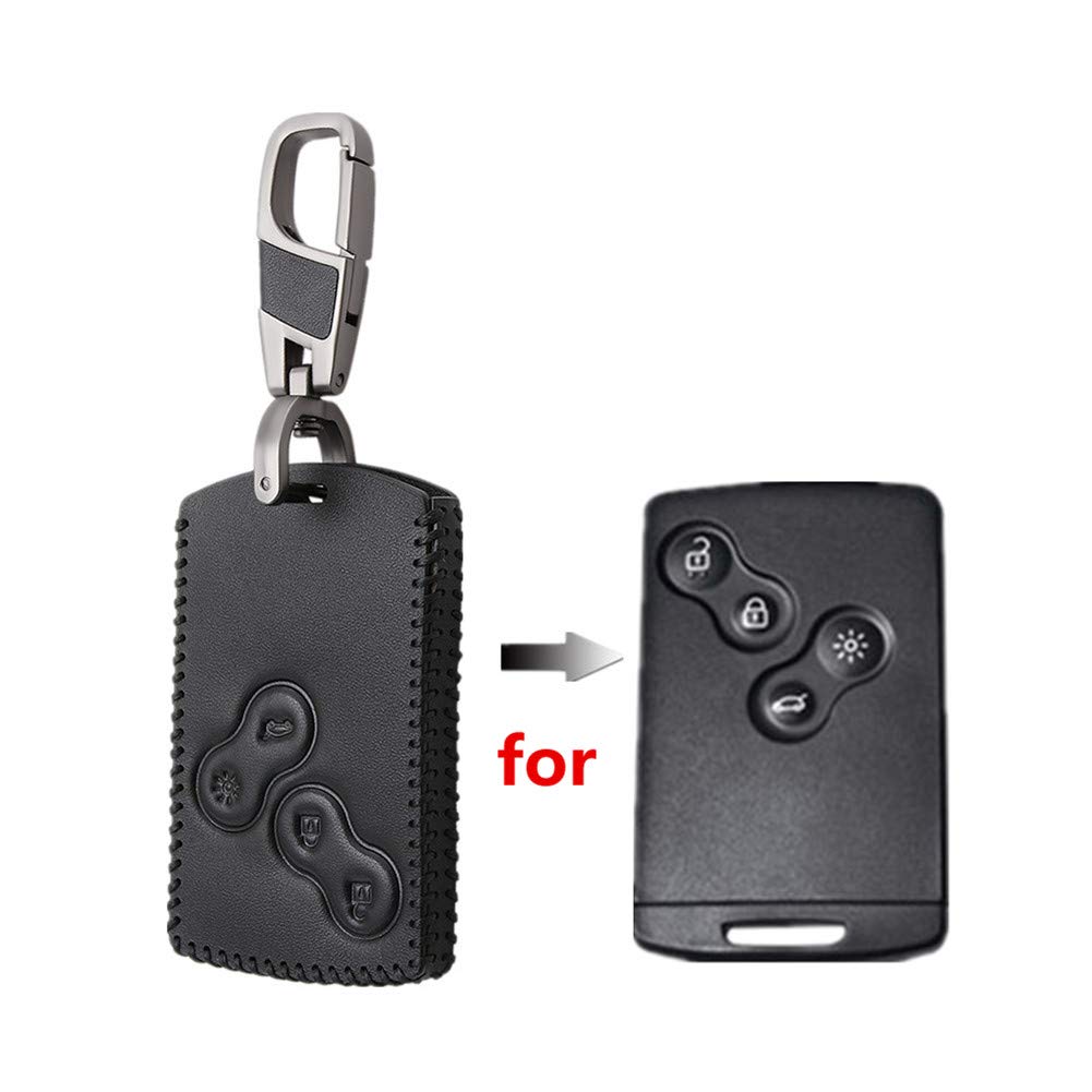 Custodia in pelle per chiave d'auto per Renault Clio, Kadjar, Capture