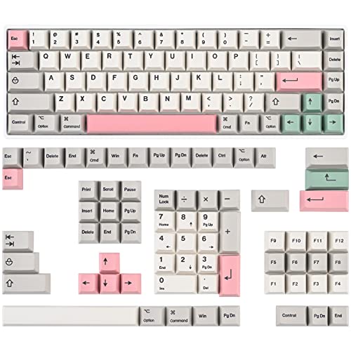 Image of Cherry Profile PBT Keycaps 178 Key Set, Oil Proof Fade Resistant Keycaps Fit 60% /65% /75% /80% /TKL /100% Mechanical Keyboard (9009-Cherry)