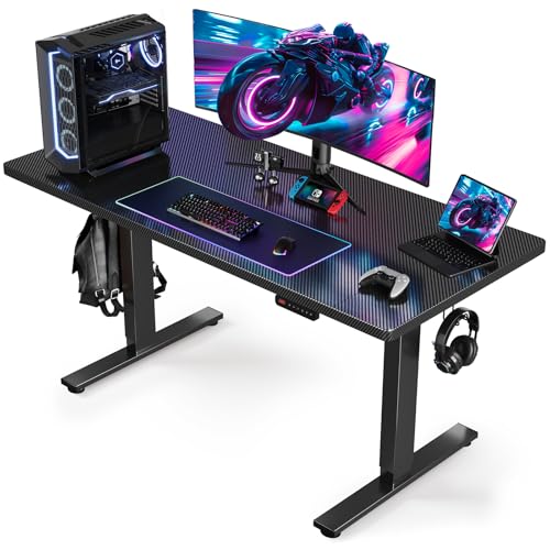 SIAGO Electric Standing Desk Adjustable - 63 x 24 Inch Sit Stand up Desk with Cable Management - 3 Memory Preset Adjustable Height Table