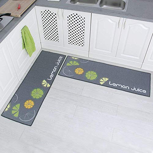 Carvapet Alfombras Cocina Lavable Antideslizante Alfombrilla de Goma A
