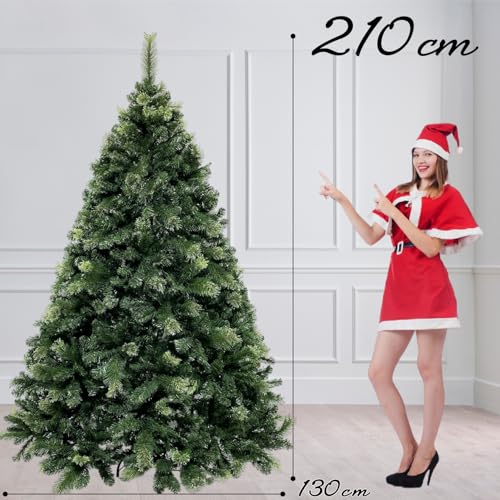 Branch Trees® 最高級リッチ クリスマスツリー 210cm ヌードツリー本物そっくり モミと松の２種類構成され1本1本細かく見栄え TXN10-006-21-B (TXN10-006-21-B収納バッグ付き) [3]