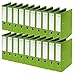 Produktbild VON Leitz Ordner A4, 20er Pack, Karton mit Kunststoffeinband, 80 mm Rückenbreite, Für 600 Blatt, Blauer Engel & FSC-zertifiziert, Für Schule, Studium & Haushalt, Grün, 10550055