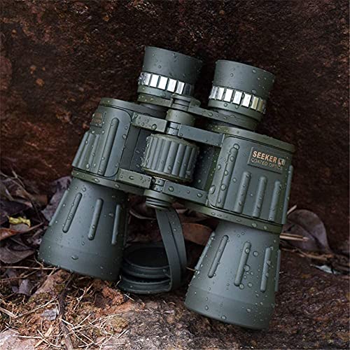 Binoculares 10x50 para adultos con zoom central miniatura 5