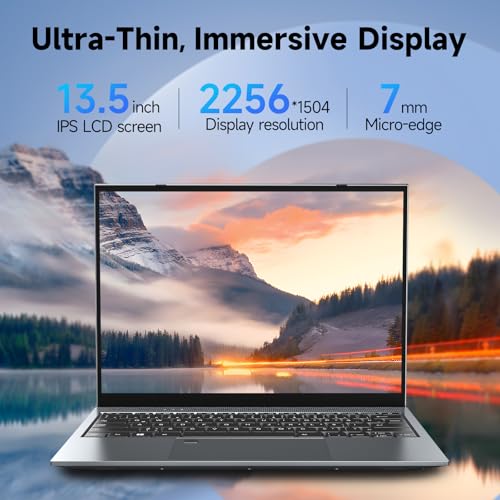 Image of BLUEING Laptop Computer, 13.5 inch IPS 2256 x 1504 Display, Quad-Cores Core i7-1065G7(Up to 3.9GHz), 8GB LPDDR4 RAM 256GB SSD, WiFi 6, Type-C, Fingerprint, Backlit KB