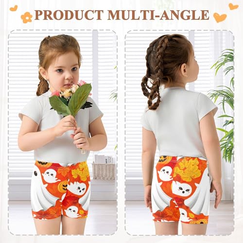 Cotton Under Shorts for Dresses Cute Ghost Orange Pumpkin Toddler Biker Shorts Girls 4t Baby Kids4