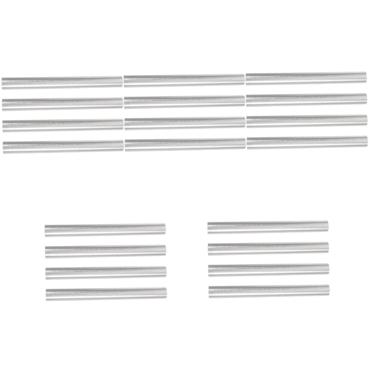 Happyyami 20pcs Aluminum Alloy Tent Pole Repair Tubes Lightweight Tent Accessory for Quick Fixing Portable and for Camping and Outdoor Activities