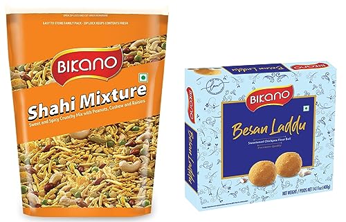 Image of Bikano Shahi Mix, 1kg, Bikano Besan Laddu Spl, 400
