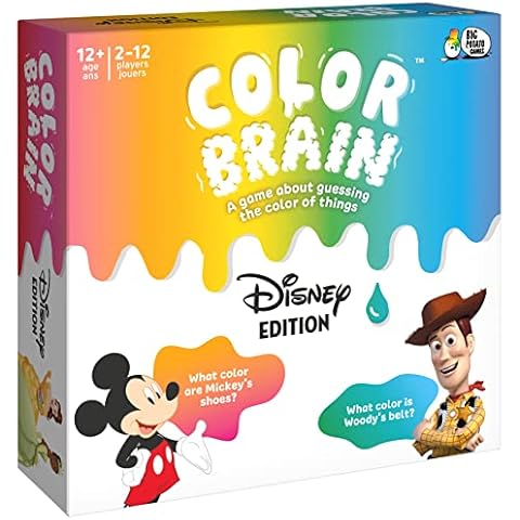 Disney Color Brain Board Game for Families Mickey Mouse Minnie Mouse Princess Tiana Cover