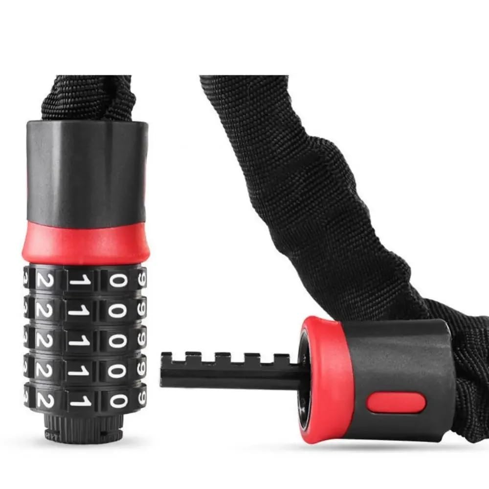 Serratura Antiscass Per Road Mountain U Doppio Bloccaggio | 1 PC 5-Digit Rinforzato Lucchetto antifurto per moto