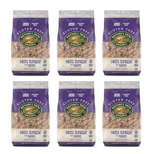 Nature'S Path PP-GRCE17539 Organic Gluten Free Mesa Sunrise With Raisins Cereal, 1.81 Lbs. Earth Friendly Package (Pack Of 6), Non-Gmo, Heart Healthy, High Fiber, 3G Plant Based Protein thumb #1