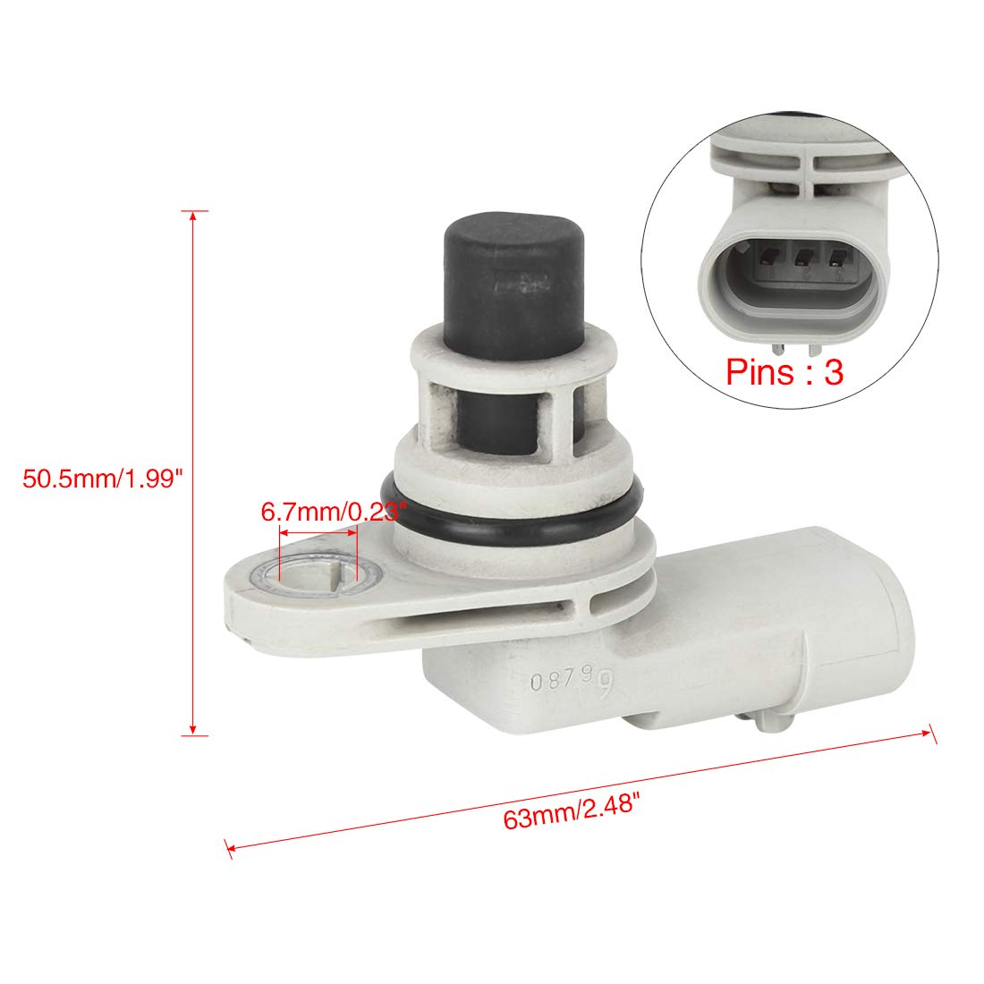 X AUTOHAUX 46798365 Car Engine Camshaft Position Sensor 
