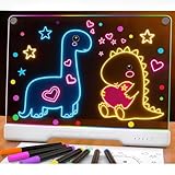 LED Drawing Board for Kids, 16" Rechargeable Light Up Writing Pad with 7 Colors & 10 Modes, Drawing Tablet for Doodle Tracing Notes, Birthday Christmas Holiday Gifts for Girls & Boys Age 3+