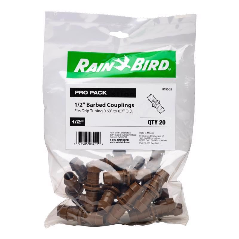 Raccord barbelé Rain Bird 1/2 anti fuite pour une fixation sûre de l'arrosage