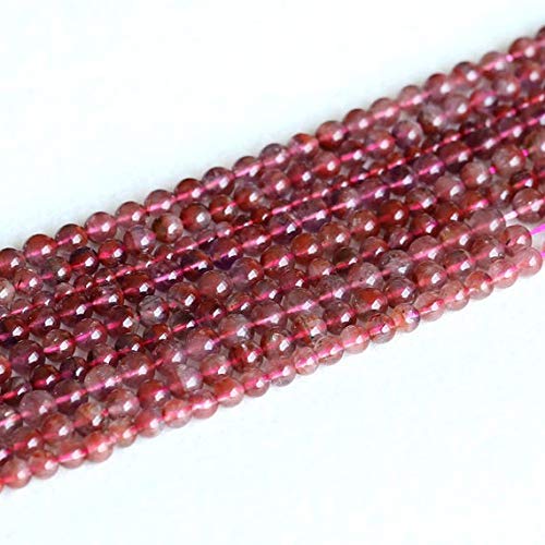 BEADS GEMSTONE 1 Strands Natural Purple Red Auralite Super 23 Crystal Small Round Loose Beads 4mm 15.5 Inch Long 05158 Code-HIGH-22902