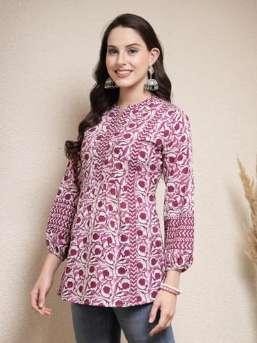 Image of Stylum Women's Floral Printed Cotton Top