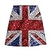 Zakqeik British Flag Short Skirt Women's Dress Casual Vacation Dresses XL