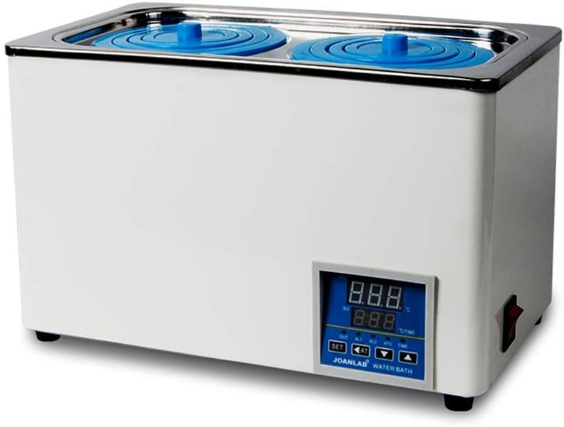JOANLAB Digital Thermostatic Lab Water Bath 6L Water Bath Heater 1 Chamber with 2 Openings, for Lab Use 110V/60 Hz