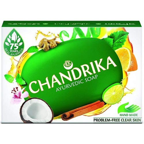Image of Chandrika Ayurvedic Soap, 125g [Pack of 3]