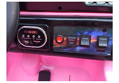 BSD Elektro Kinderauto Elektrisch Ride On Kinderfahrzeug Elektroauto Fernbedienung - Raptor 2-Sitzer - Rosa – Bild 8