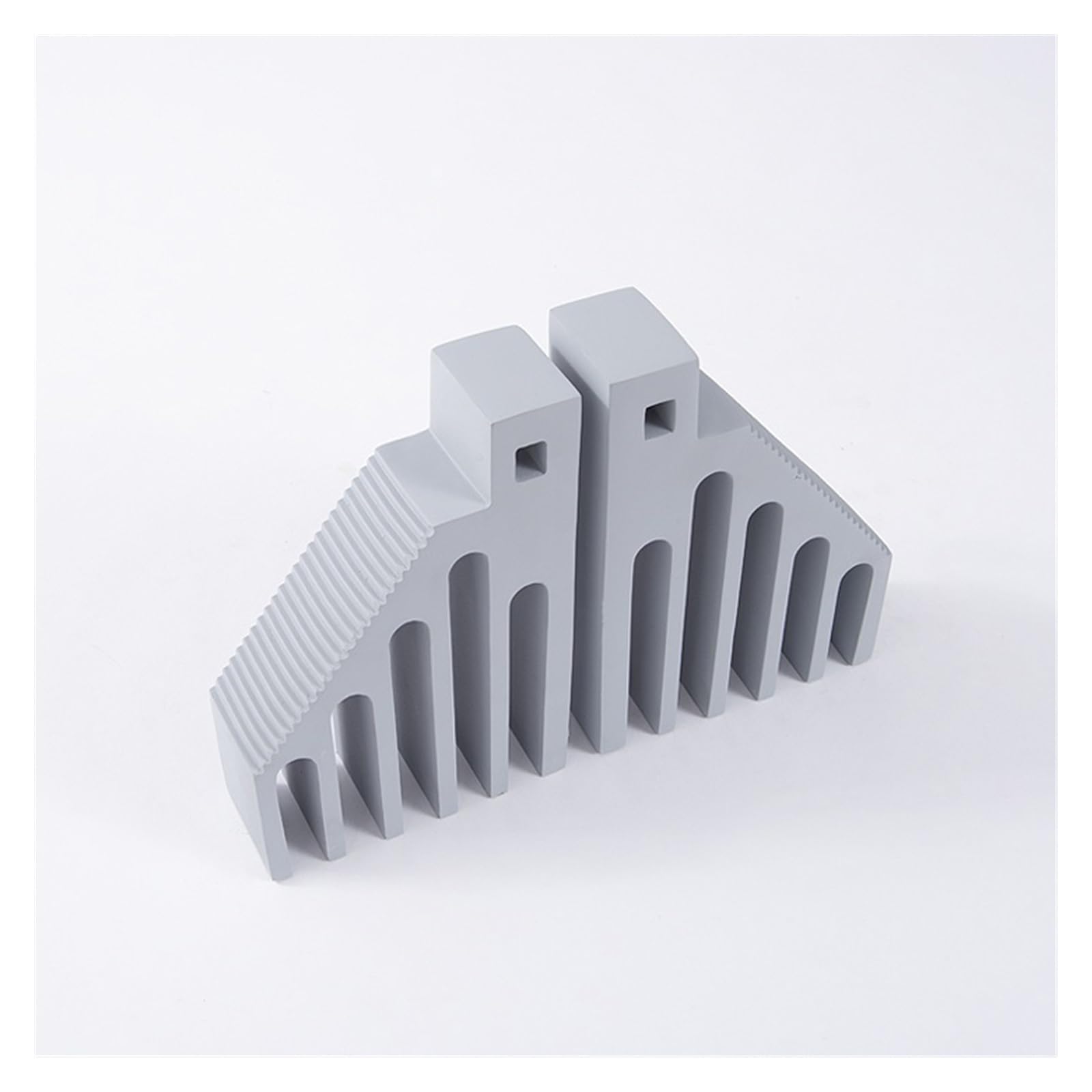 Końce do książek, podpórki do książek, na schody, dekoracyjna żywica geometryczna, półka na książki, schludne podpórki do książek, do sypialni, biura, biblioteki lub książek do nauki, na