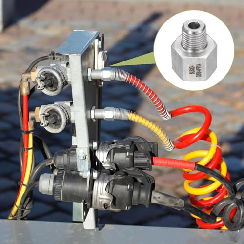 Image of uxcell 2 Pcs Pipe Fittings Reducer Adapter 1 /4 inch NPT Male Pipe x 3 /8 inch G Female Pipe Stainless Steel Adapter Pressure Gauge Connector for Oil Air Gas Hydraulic Systems
