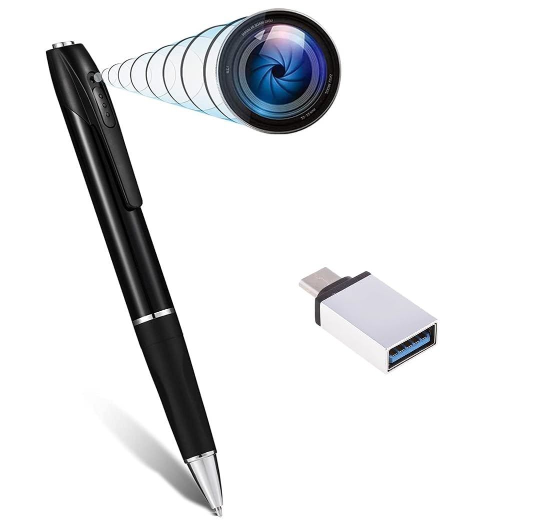 SAFETY NET Hidden Pen Camera | Mini Camera 32GB Supports SD Card | with 1080P HD Rechargeable | Small Pocket Cam | Portable Pocket Camera | Small Video Recorder.