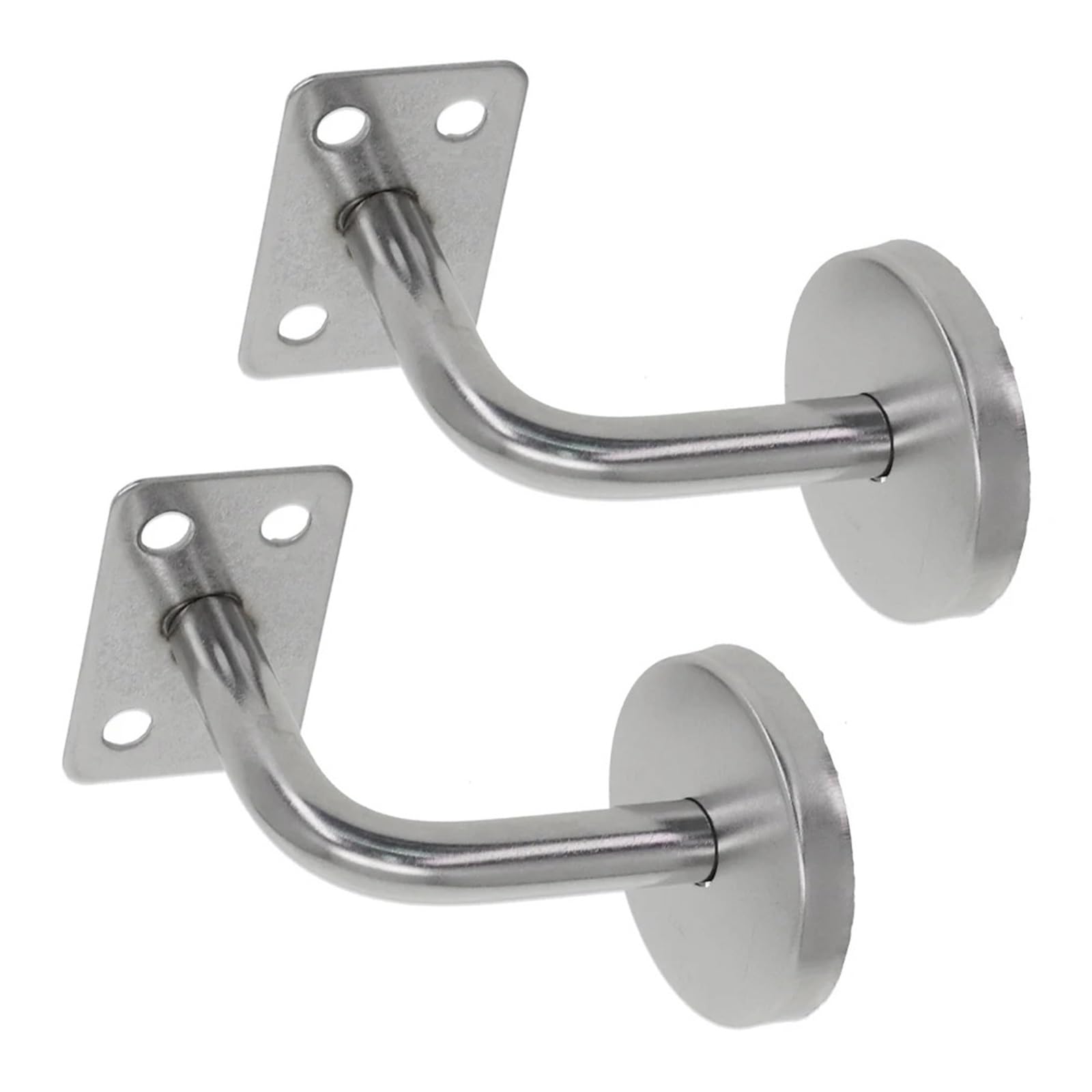 VAYEODEYU Handrail Balustrade Brackets 10pcs for Stair Flat and Curved Support(Flat Support)