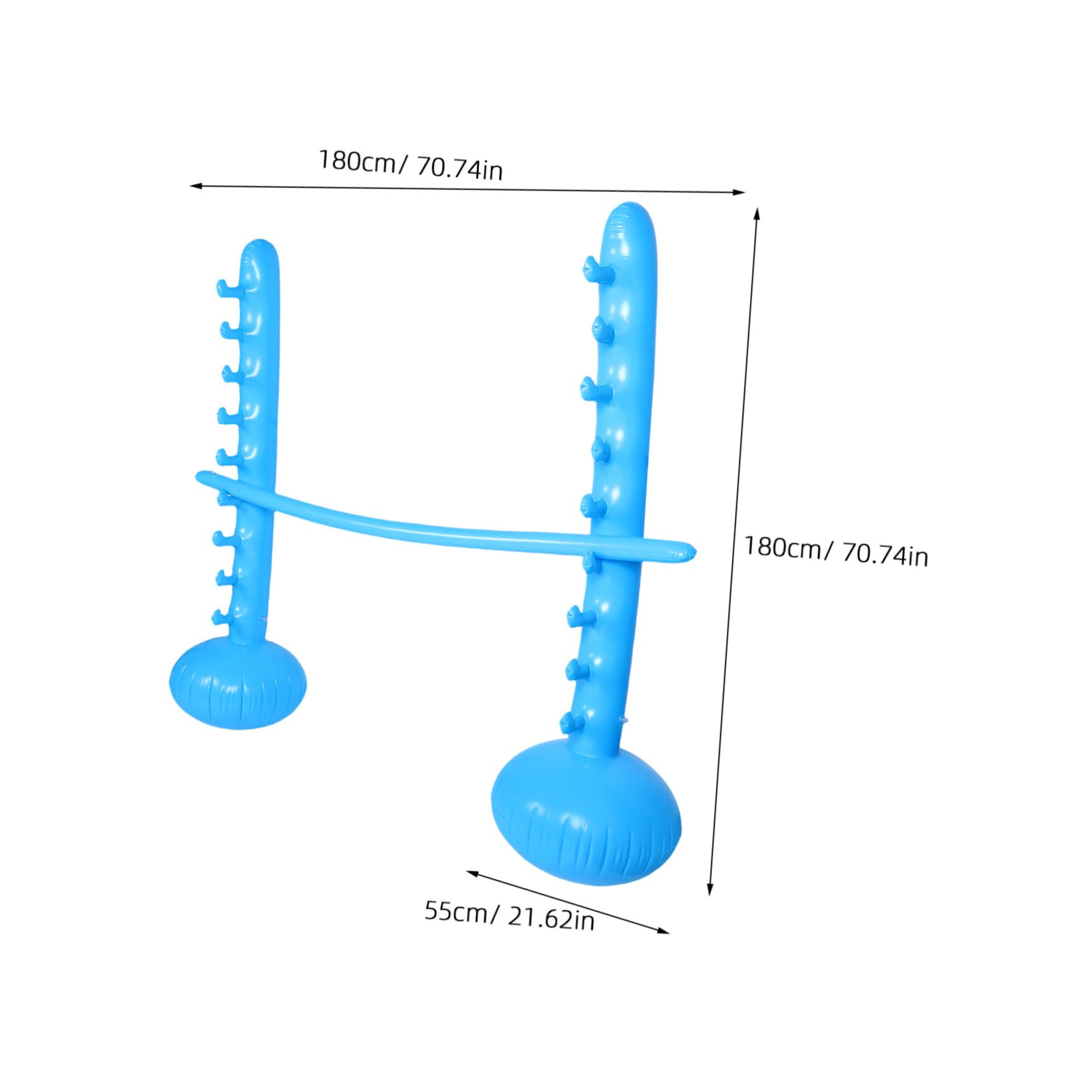 MUSISALY Inflatable Jumping Pole for Backyard Play Giant Outdoor Game Limbo Stick