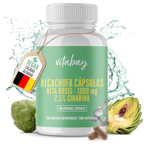 Alcachofa Concentrada 350 mg, 90 Cápsulas Veganas, Extracto con 2.5% de Cinarina