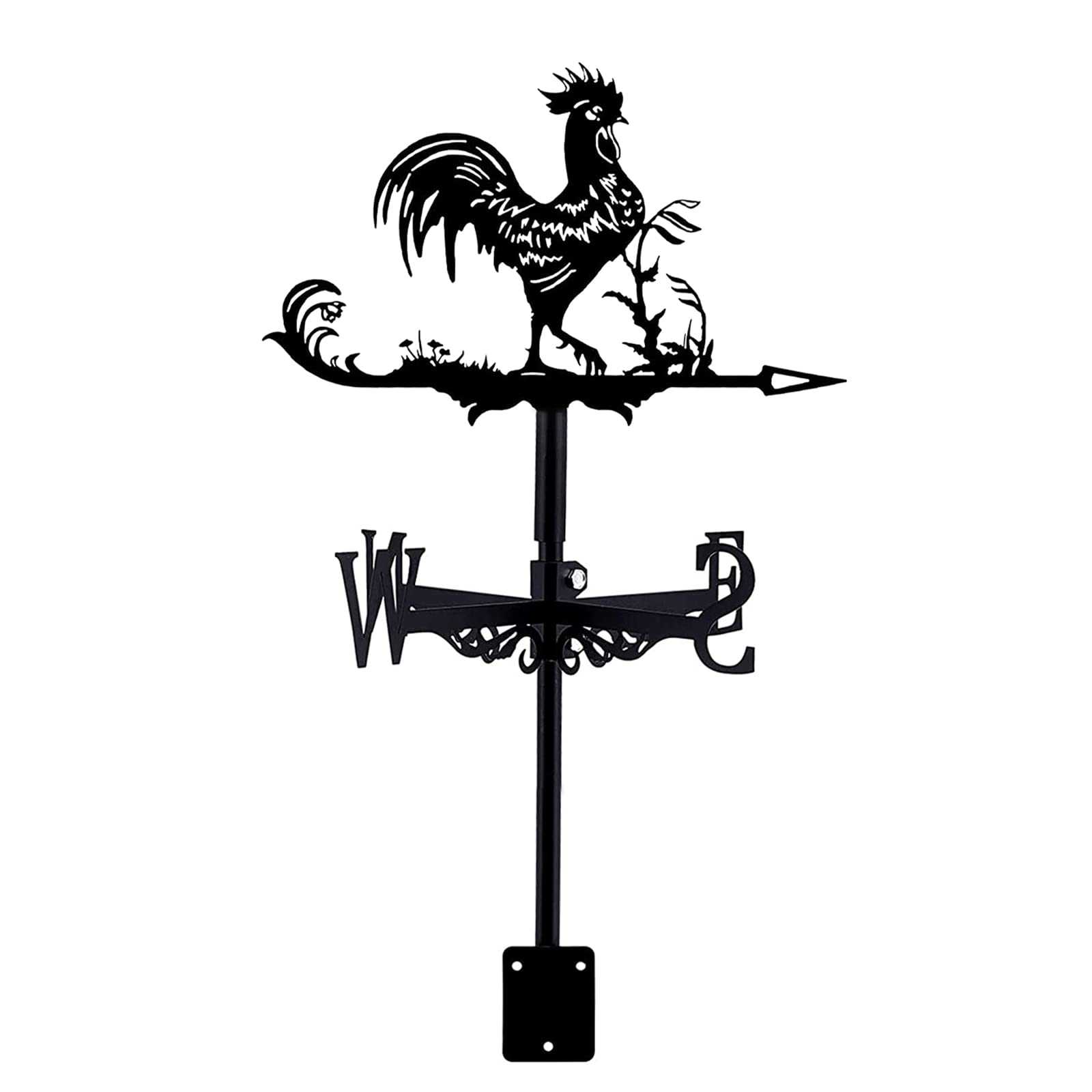 Klonwg Weathervane Metal Bee Weather Vane Outdoor Roof Garden Mount Yard Decor Weather Vane Yard Indicating Wind Direction Indicatormeasuring Tool