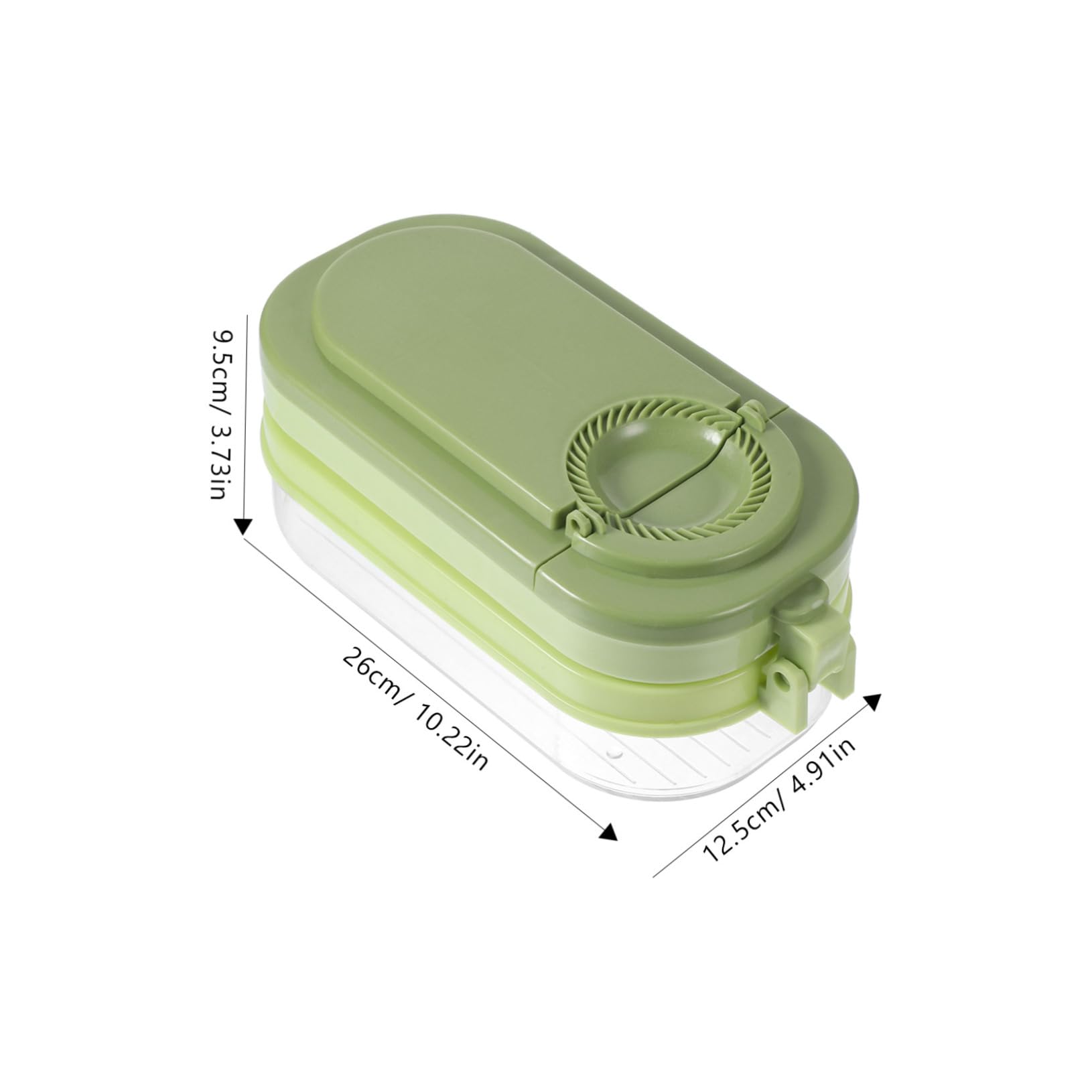 Unomor Ergonomic Dumpling Maker Tool Handheld Dough Pressing Mould for Homemade Dumplings Storage Box Included