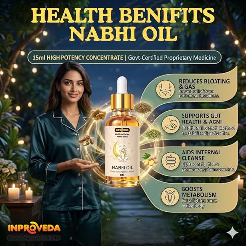 Image of Sleep-Inducing Stress Relief Nabhi Oil | for Relaxation & Deep Sleep & Stress Relief | Ayurvedic Multi Benefit Belly Button Oil for Daily Wellness & Relaxation | नाभि तेल | Pack of 2 x 30ml=60ml