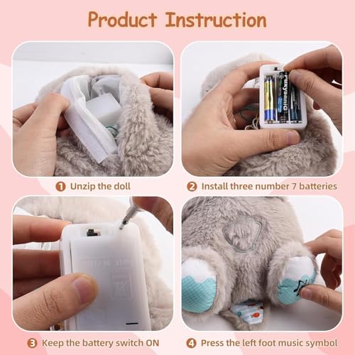 Image of Beige Breathing Teddy Huggable Soft Toy Teddy Bear Adorable Plush Toys for Kids & Babies Cuddly Animal Stuffed Toy Safe & Huggable Gifts for Toddlers, Boys & Girls