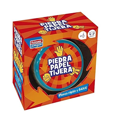 Falomir - Juego de Mesa Piedra, Papel o Tijera, Acción Rápida, Ganador Consigue Mayor Número de Tarjetas, Material de Aluminio, Multicolor | Ya disponible en tu tienda friki favorita! En mundofriki.es!