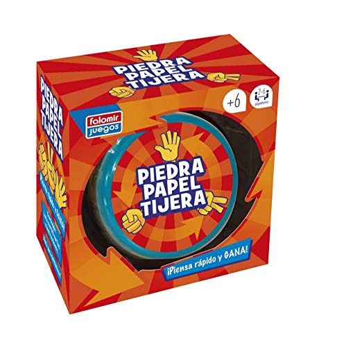 Falomir - Juego de Mesa Piedra, Papel o Tijera, Acción Rápida,