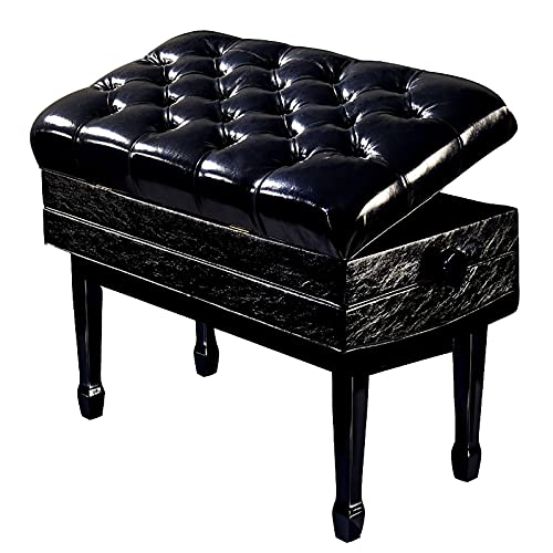 Banquette Piano Banc,Tabouret Piano Banc de Piano Deluxe Duet Noir Tabouret de Piano réglable avec Compartiment de Rangement et Siège Rembourré en Cuir, pour la Pratique et l’Enseignement du Piano - Les Beatles, Paul McCartney, John Lennon, RIngo Starr, George Harrison Banquette Piano Banc,Tabouret Piano Banc de Piano Deluxe Duet Noir Tabouret de Piano réglable avec Compartiment de Rangement et Siège Rembourré en Cuir, pour la Pratique et l'Enseignement du Piano