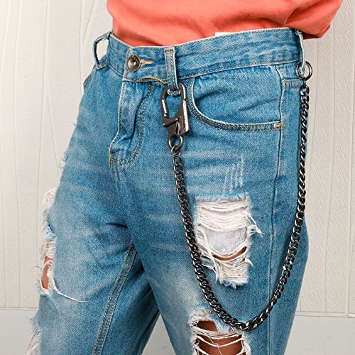 image for Ahiller Biker Wallet Chain, Heavy Duty Pocket Chain with Round Clasp, 