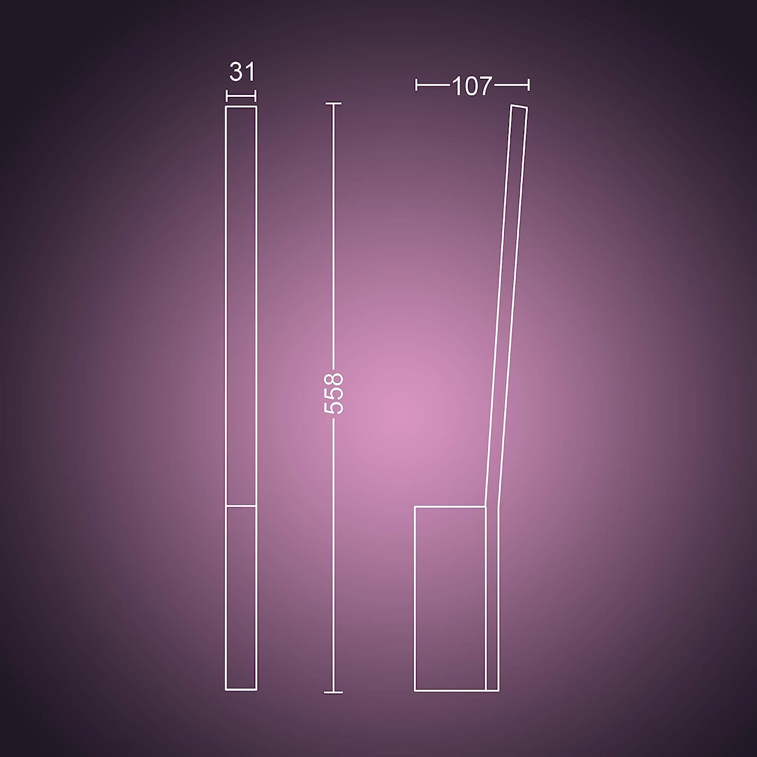 Philips Hue Lámpara, Hue Liane, Aplique Mural LED Inteligente, Luz Blanca, Compatible con Alexa y Google Home, Color Negro - 5