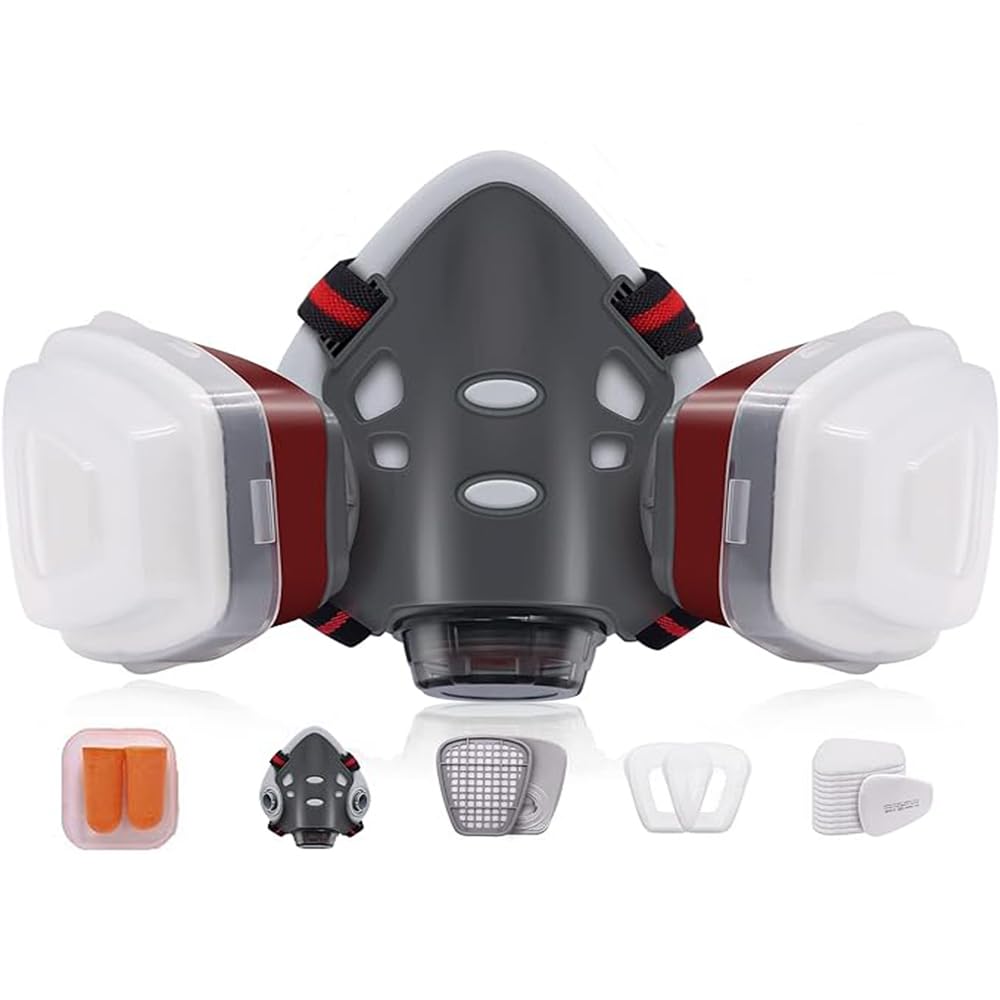 TOCADO Half Face Cover Half Respirаtor Face Cover，for Paint, Dust and Formaldehyde, Sanding, Polishing,Spraying,Against Dust,Chemicals