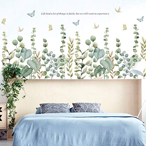 Waft Yearn Hanging Vine Wall Decals Ivy Green Leaves Wall Stickers For Bedroom Livingroom Kindergarten Kid‘Sroom Playroom Home Decoration Murals Wall Decor thumb #4