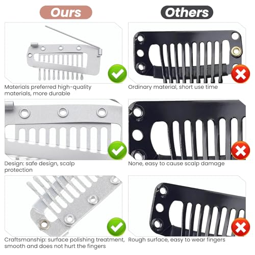 16 piezas de clips Chunni con alfileres de seguridad miniatura 5