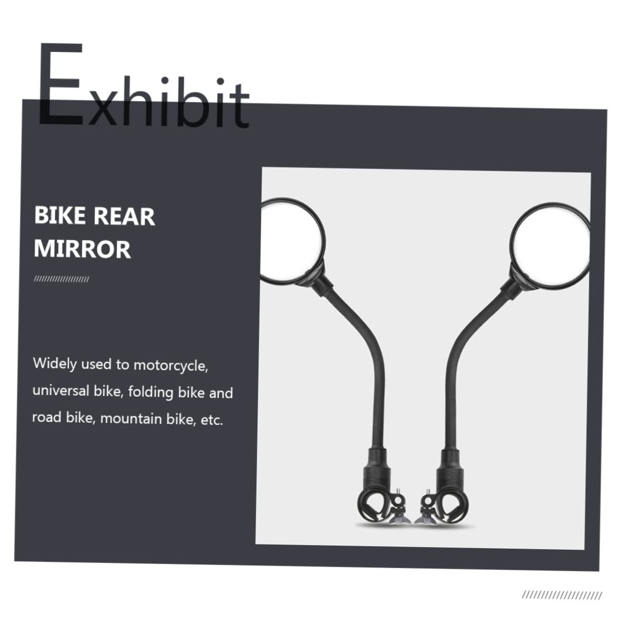 Luxshiny 2 Specchietti Retrovisori per Bici Manubrio Regolabile Design Convesso per Visione per e