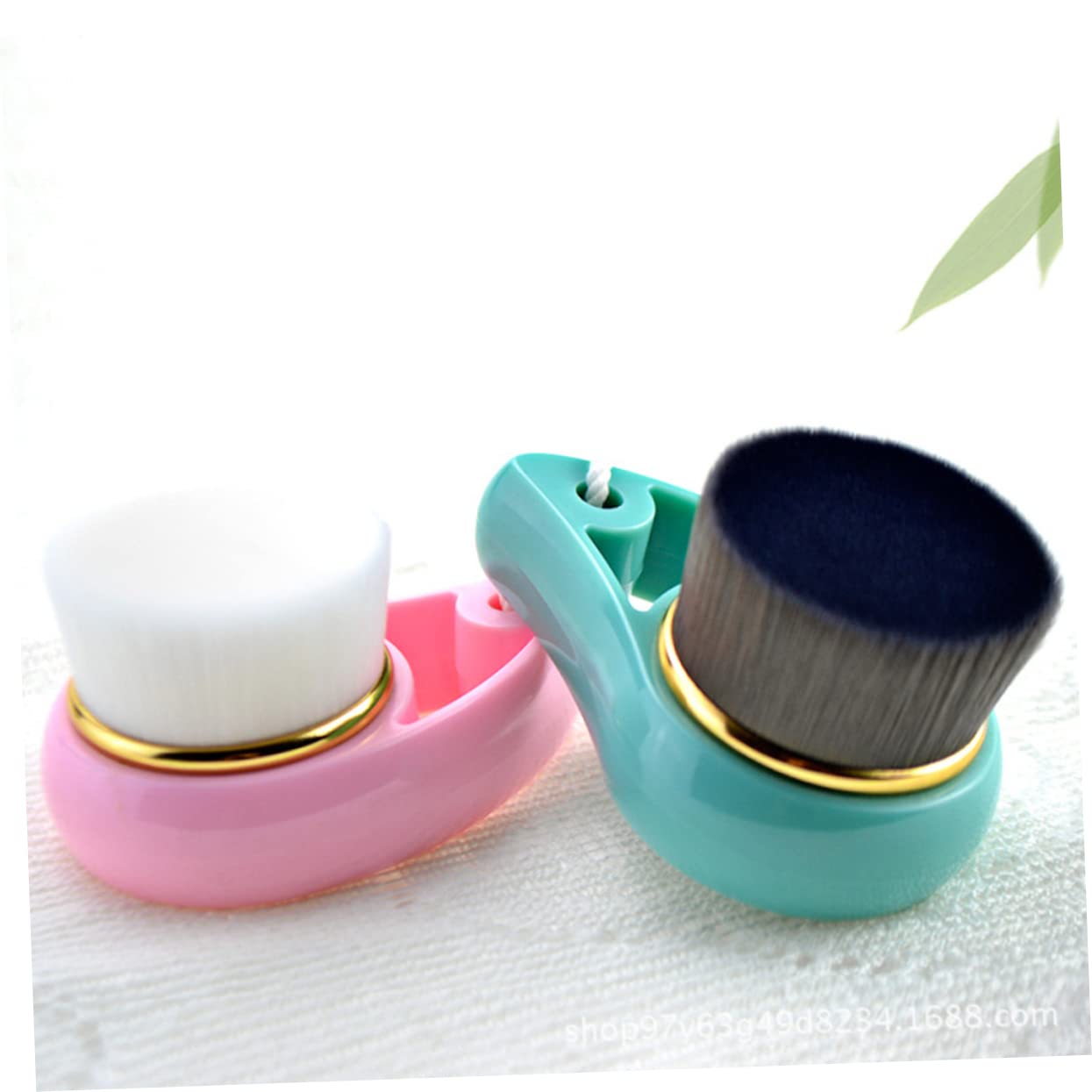 OATIPHO Facial Brush Fiber Face Cleaning Brush Gentle Exfoliating Green Deep Pore