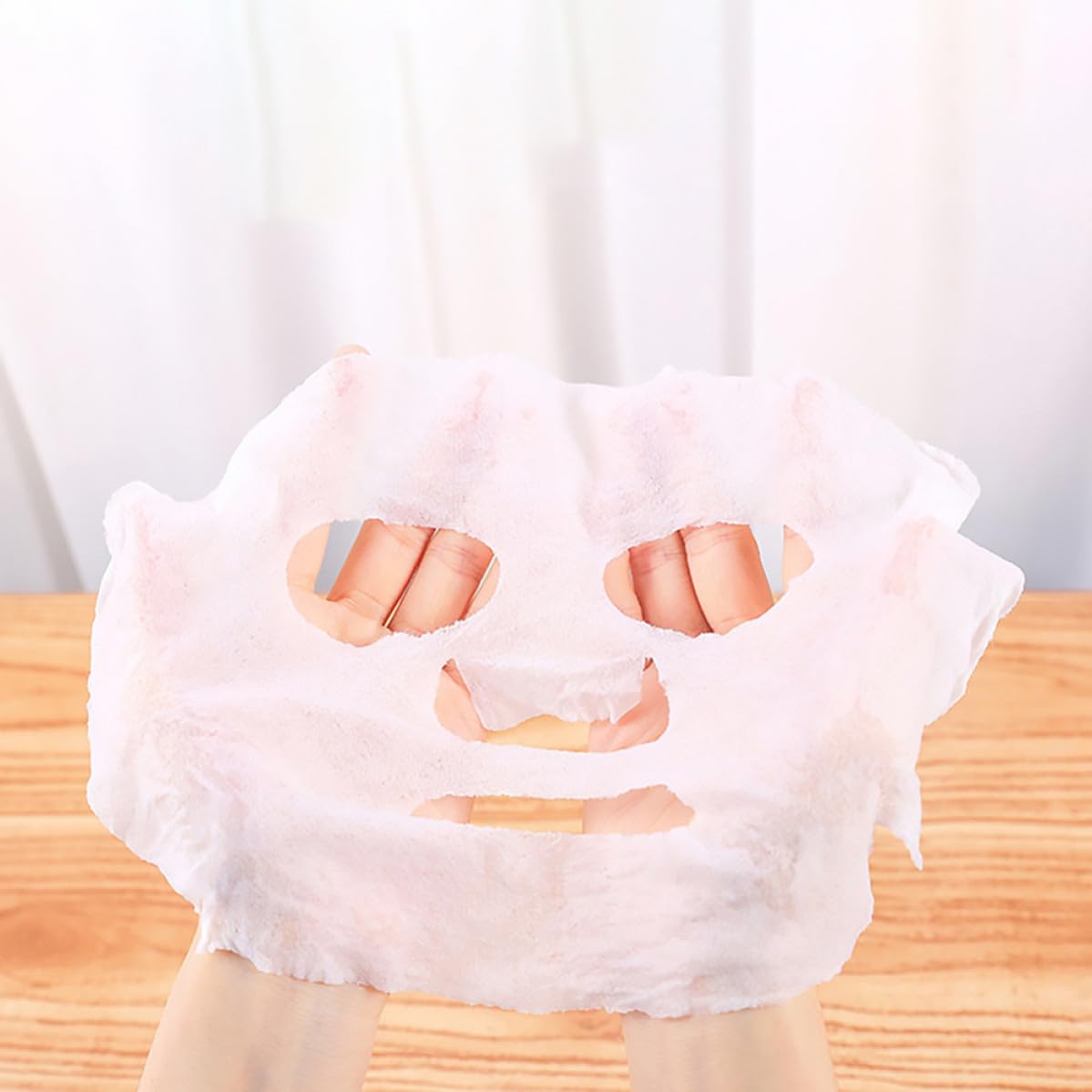 YARNOW Mascarilla Facial Desechable Blanco de Tela No Tejida, 500 Unidades, Parches de Colágeno para Cuidado Facial Mujer en Salón